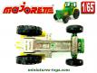 Le tracteur agricole vert en miniature de Majorette au 1/65e