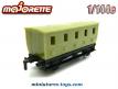 La voiture voyageurs miniature de Majorette Rail Route au 1/143e
