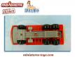 Le camion Saviem rouge porte container miniature de Majorette France au 1/100e