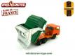 Le camion Bernard benne a ordures en miniature de Majorette au 1/87e