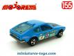 Le coupé Matra Simca Bagheera bleue K-Way en miniaturer Majorette au 1/55e
