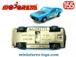 Le coupé Matra Simca Bagheera bleue K-Way en miniaturer Majorette au 1/55e