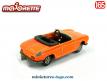 La Peugeot 204 orange en miniature par Majorette au 1/65e incomplète