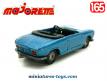 La Peugeot 204 bleue miniature de Majorette au 1/65e incomplète