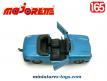 La Peugeot 204 bleue miniature de Majorette au 1/65e incomplète