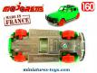 La Dyane Citroën Raid verte miniature de Majorette au 1/60e incomplète