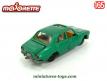 La Peugeot 504 verte en miniature par Majorette incomplète au 1/65e