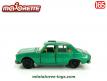 La Peugeot 504 verte en miniature par Majorette incomplète au 1/65e