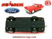 Le coupé Ford Thunderbird 1956 rouge en miniature par Majorette au 1/32e