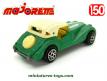 Le cabriolet Morgan verte en miniature Majorette au 1/50e
