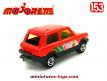 L'Autobianchi A112 rouge en miniature 3 inches par Majorette au 1/53e