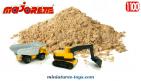 Le camion benne Dumper et pelleteuse Majorette France au 1/100e
