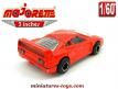 La Ferrari F40 miniature de Majorette en version Asvel Villeurbanne au 1/60e