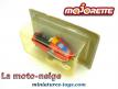 La moto neige rouge en miniature 3 inches par Majorette sous blister