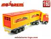 Le Kenworth et sa semi remorque porte containers par Majorette au 1/60e