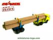 Le Bernard TDA semi Fardier jaune en miniature de Majorette au 1/87e