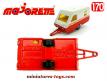 La caravane rouge en miniature Majorette France 3 inches au 1/70e 