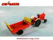 Le tracteur Ford avec sa remorque fourragère en miniature de Majorette au 1/55e