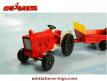 Le tracteur Ford avec sa remorque fourragère en miniature de Majorette au 1/55e