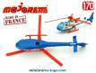 Un hélicoptère Gazelle SA340 President en miniature Majorette au 1/70e