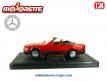 Le roadster Mercedes 500 SL rouge en miniature par Majorette au 1/24e