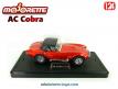 L'AC Cobra 427 SC rouge en miniature par Majorette au 1/24e