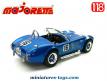 La Shelby Cobra 427 bleue de 1964 en miniature par Majorette au 1/18e