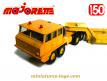 Le Berliet T12 et sa semi remorque porte engin au 1/50e de Majorette incomplet