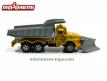 Le camion benne chasse neige jaune en miniature de Majorette au 1/50e