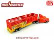 Le Kenworth et sa semi remorque du cirque Pinder par Majorette au 1/87e