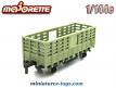 Le wagon a coke miniature de Majorette Rail Route au 1/143e incomplet