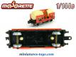 Le wagon foudres Bezier miniature de Majorette Rail Route au 1/143e incomplet