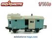 Le wagon marchandise de queue miniature de Majorette Rail Route au 1/143e