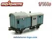 Le wagon marchandise de queue miniature de Majorette Rail Route au 1/143e