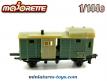 Le wagon marchandise de queue miniature de Majorette Rail Route au 1/143e
