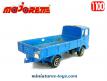 Le camion Saviem bleu en miniature de Majorette France au 1/100e