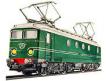 La locomotive électrique BB1101 verte miniature au HO de Marklin