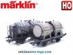 Le coffret de deux wagons bi foudres en miniatures par Marklin au HO