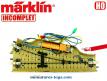 Le rail aiguillage ferroviaire gauche voie M par Marklin au H0 HO incomplet
