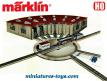 Le pont tournant télécommandé a locomotives miniature de Marklin au H0 HO 