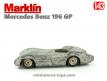 La Mercedes Benz 196 GP Racing en miniature par Marklin au 1/43e