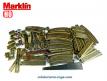 Un lot de 82 rails ferroviaires en métal 3 voies de Marklin au H0 HO