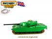 Le char anglais Chieftain MK5 miniature de Matchbox au 1/65e incomplet