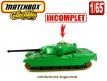 Le char anglais Chieftain MK5 miniature de Matchbox au 1/65e incomplet