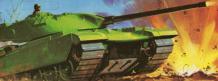 Le char anglais Chieftain MK5 miniature de Matchbox au 1/65e incomplet
