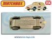La Volkswagen Coccinelle 1500 Saloon miniature de Matchbox England au 1/65e