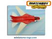 Le jet Grumman F14 Tomcat rouge en miniature de Matchbox Sky Busters