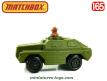 Le Scout car Stoat miniature Matchbox Rolamatics vert armée au 1/65e