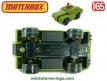 Le Scout car Stoat miniature Matchbox Rolamatics vert armée au 1/65e