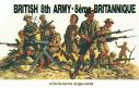 Un lot de 14 soldats anglais WW II issus de moules Matchbox China au 1/32e